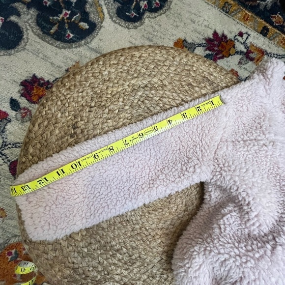OshKosh pale pink fleece pullover SZ 3T. Snap high neck. Elastic waist - Picture 8 of 10